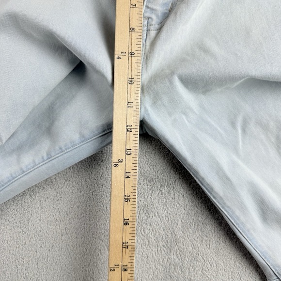 We The Free Jeans Womens 28x26 Blue Denim Super Flare Raw Fray Retro Bell Bottom - Picture 4 of 16